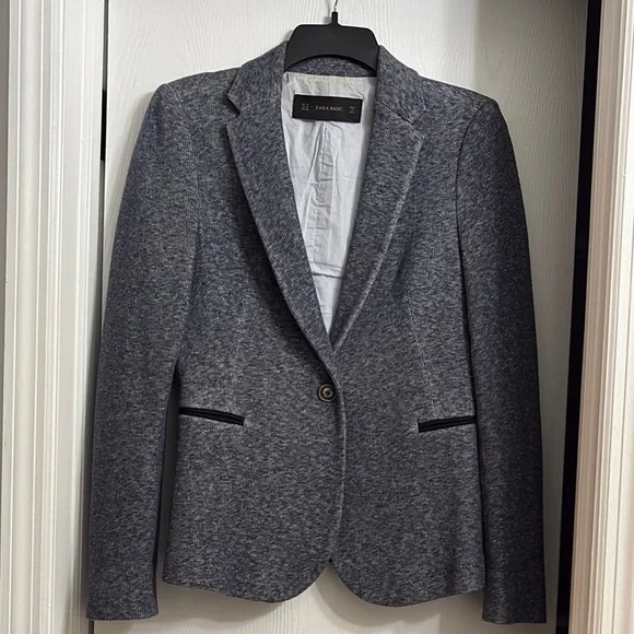 Zara Navy Blue Women’s Blazer (M) - Picture 4 of 6